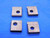 4pcs NEW GREENFIELD #10-32 NF LH 45 CHAMFER 15 FACE CARBIDE THREADING INSERTS - CB3781RDT
