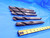 5 PC LOT OF HSS TWIST DRILL BITS 24.5mm CUT DIA. MT3 SHANK 3 7/8 - 4 1/2 LOC  - CB3988AB3
