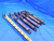 5 PC. LOT OF HSS TWIST DRILL BITS 24.5mm CUT DIA. MT3 SHANK 4" - 4 1/4 LOC MT3  - CB3986AB3