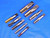 9 PCS LOT OF HSS NPTF PIPE TAPS SIZES INCLUDE 3/8-18, 1/4-18, 1/8-27 & 1/16-27 - BR5174LVR