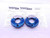 CERTIFIED 1 3/4 18 UNS 2A THREAD RING GAGES 1.75 GO NO GO PDS= 1.7124 & 1.7073 - DW29855TLC
