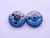 CERTIFIED 6 32 UNC 3A THREAD RING GAGES #6 .138 GO NO GO P.D.'S = .1177 & .1156 - DW31525TLC