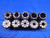 TG100 COLLET LOT 3/16, 1/4, 5/16, 3/8, 7/16, 1/2, 5/8, 3/4, 13/16 & 7/8 SIZES - BR8399LVR