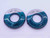 NEW 1 3/8 24 UNS 2A SOLID THREAD RING GAGES 1.375 GO NO GO PDS= 1.3466 & 1.3422 - DW32666MSAF