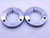 3" 10 UNS 2A THREAD RING GAGES 3.0 3.00 3.000 GO NO GO P.D.'S = 2.9330 & 2.9262 - DW32686CB4