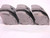 3pc SET HARDINGE S12 COLLET PADS SQUARE SMOOTH 3/16 USA MADE .1875 - MW3119CE4