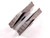 2pcs AMEC 2 1/2 O.D. HSS SERIES D SPADE DRILL INSERTS 2.500 INDEXABLE 10244-0216 - BR8989AC5