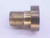 SHOP MADE 1 1/16 12 BRASS THREAD PLUG GAGE 1.0625 GO ONLY P.D. = 1.0079 CHECK - DW35636BX5