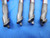 4PCS DATA FLUTE D57013 1/4 DIA 1/16 CORNER RADIUS 2 FLUTE END MILLS 3/8" LOC