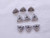 9pcs NEW ISCAR WNMG-3-1-WG / WNMG-06T304-WG IC20N CARBIDE TURNING INSERTS - NS0371BM5