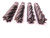 4pc LOT OF F&D HSS 1 1/4 O.D. CENTER CUTTING END MILLS 4" LOC 6 FL SPIRAL 1.25 - BR10553AE5