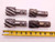 4pc LOT OF HSS SPIRAL FLUTE SQUARE END MILLS 1 5/8, 1 7/8 & 2" O.D. 1 1/4 SHANKS - BR10587BF4