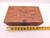 11" X 6 1/2 X 3 1/2 WOODEN STORAGE CONTAINER FOR TOOLING GAGES HARDWARE ETC. - BR11138LVR
