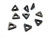 9pcs NEW CARBOLOY TSN324 CARBIDE INSERT SEATS / SHIMS 3/8" I.C. TRIANGLE - NS4096LVR