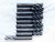 9pcs LOT OF ASSORTED CARBIDE END MILLS AROUND 3/8" O.D. SQUARE 4 FUTES .375 - JG1078CG5