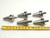 5pcs LOT OF BT40 3/16 I.D. SOLID END MILL TOOL HOLDER .1875 VARIOUS PROJECTIONS - NS4464LVR