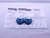 CERTIFIED 5/8 27 UNS 2A THREAD RING GAGES .625 GO NO GO P.D.'S = .5998 & .5960 - DW39252TLC