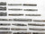 45pc LOT OF HSS END MILLS MOSTLY SQUARE & DOUBLE ENDED SIZES UP TO 3/4" O.D. - NS4811DH5