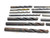 24pcs LOT HSS TWIST DRILL BITS MOSTLY JOBBER LENGTH APPROX SIZE RANGE 3/8 - 1" - NS4820DH5