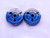 .200 70 NS 2 THREAD RING GAGES .2 .20 .2000 GO NO GO P.D.'S = .1907 & .1883 - DW40153OB6