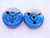 .152 100 NS 2 THREAD RING GAGES .1520 GO NO GO P.D.'S = .1455 & .1436 CHECK - DW40160OB6