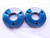 1 5/8 24 UNS 2A THREAD RING GAGES 1.625 1.6250 GO NO GO P.D.'S = 1.5966 & 1.5922 - DW40452AR6