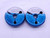 7/16 20 UNJF 3A THREAD RING GAGES .4375 GO NO GO P.D.'S = .4050 & .4019 CHECK - DW40858LVR