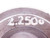 2.2500 MASTER PLAIN BORE RING GAGE ONSIZE 2 1/4 57 mm 2.250 INSPECTION CHECK - NS6166CH5