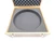 WOODEN FOAM PADDED STORAGE CASE W/ HANDLES & WORKING LATCHES 17.75 X 17.75 X 6.5