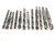 12pc LOT OF HSS TWIST DRILL BITS MODIFIED / REDUCED SHANKS 5/8 TO 59/64 DIA. - NS6230BA6