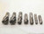 6pcs LOT HSS / COBALT SQUARE END MILLS LABELED SIZES 3/4, 1", 1 1/8, 1 1/2, 2" - NS6369BB6