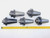 5pc LOT OF CAT50 1 1/4 PILOT O.D. 1/2 KEY FACE MILL TOOL HOLDER 1 1/2 PROJECTION