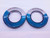 3" 16 UN 2A SOLID THREAD RING GAGES 3.0 3.00 GO NO GO P.D.'S = 2.9577 & 2.9521 - DW41705BA6