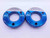 2" 12 UN 2A THREAD RING GAGES 2.0 2.00 2.000 GO NO GO P.D.'S = 1.9441 & 1.9380 - DW41952BG6