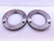 5 1/4 12 NS 3 THREAD RING GAGES 5.25 5.250 GO NO GO P.D.'S = 5.1959 & 5.1876 - DW42370AC6