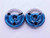 7/16 16 UN 2A LEFT HAND THREAD RING GAGES .4375 GO NO GO P.D.'S = .3955 & .3909 - DW42577OB6
