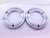 5 1/4 16 UN 2A THREAD RING GAGES 5.25 5.250 GO NO GO P.D.'S = 5.2076 & 5.2015 - DW42867BY6