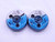 6 60 UNS 2A LEFT HAND THREAD RING GAGES #6 .138 GO NO GO P.D.'S = .1265 & .1242 - DW42975SLW