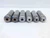 6pc LOT SOLID END MILL TOOL HOLDER ADAPTER 3/16 & 1/4 I.D. X 3/4 SHANK DIA .75 - JG6420CE6
