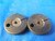 5 64 UNS 3A THREAD RING GAGES #5 .125 GO NO GO P.D.'S = .1149 & .1132 INSPECTION