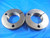 2" 16 UN UNR 2A LEFT HAND THREAD RING GAGES 2.0 GO NO GO P.D.'S = 1.9578 & 1.952