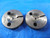 2 64 NF 2 THREAD RING GAGES #2 .086 GO NO GO P.D.'S = .0759 & .0740 INSPECTION