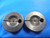 0 80 NF 2 THREAD RING GAGES #0 .060 GO NO GO P.D.S = .0519 & .0502 0-80 NF-2