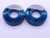 1 1/2 18 UNEF 2A THREAD RING GAGES 1.5 1.50 GO NO GO P.D.'S = 1.4624 & 1.4574 - NG0919BU