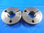 1.2631 28 UNS 2 THREAD RING GAGES 1.26310 GO NO GO P.D.'S = 1.2387 & 1.2347 TOOL