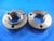 1 7/8 6 UN 2A THREAD RING GAGES 1.875 GO NO GO P.D.'S = 1.7642 & 1.7558 QUALITY