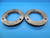 4 5/8 16 NS 3 THREAD RING GAGES 4.625 GO NO GO P.D.'S = 4.5844 & 4.5763 TOOLS