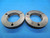 80MM 16 UN 2A THREAD RING GAGES 80.0 GO NO GO P.D.'S = 3.1073 & 3.1023 QUALITY