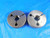 3/8 18 NPSM SPECIAL PIPE THREAD RING GAGES .375 GO NO GO P.D.'S = .6240 & .6188