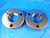 1 1/2 27 NS 2 THREAD RING GAGES 1.5 GO NO GO P.D.'S= 1.4759 & 1.4709 TOOL 1/2-27
